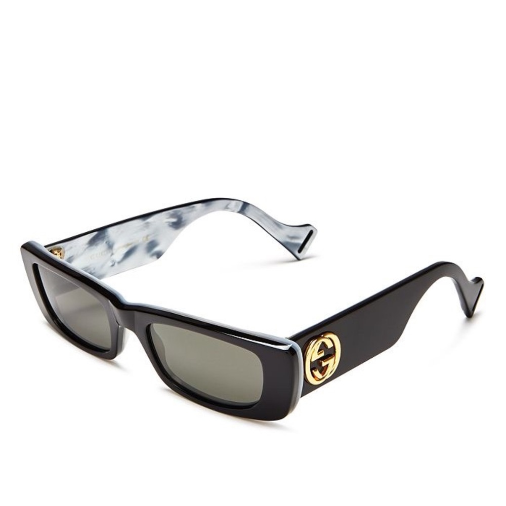 Gucci slim rectangular sunglasses